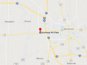 Directions to Archway RV Park, Mt Vernon IL